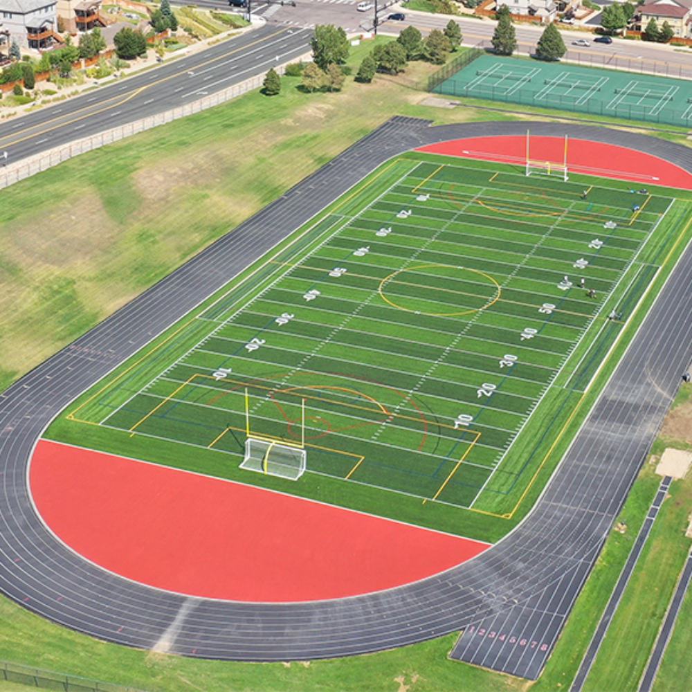 synthetic turf football field